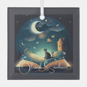 Creëer Uw eigen mystieke Black Cat & Grimoire Glas Ornament