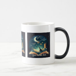 Creëer Uw eigen mystieke Black Cat & Grimoire Magische Mok