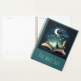 Creëer Uw eigen mystieke Black Cat & Grimoire Planner
