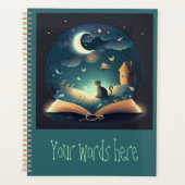 Creëer Uw eigen mystieke Black Cat & Grimoire Planner (Voorkant)