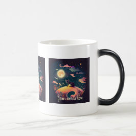 Creëer Uw eigen mystieke Black Cat Landscape Magische Mok