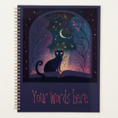 Creëer Uw eigen mystieke Black Cat Magic Window Planner (Voorkant)