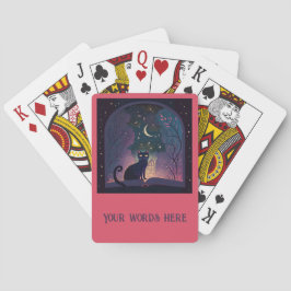 Creëer Uw eigen mystieke Black Cat Magic Window Pokerkaarten