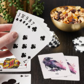 Creëer Uw eigen mystieke Black Raven Pokerkaarten (Insitu)