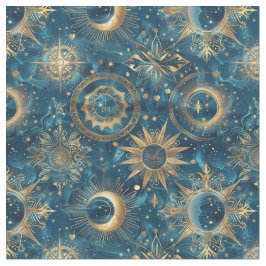 Creëer Uw eigen Mystieke Blauw & Goud Celestial Stof