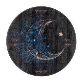 Creëer Uw eigen mystieke blauw & gouden maanaltaar Snijplank (Voorkant)