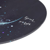 Creëer Uw eigen mystieke blauw & zilveren maanalta Snijplank (Hoek)