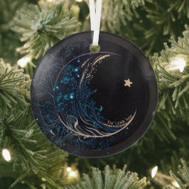 Creëer Uw eigen Mystieke Blauwe & Gouden Maan Glas Ornament
