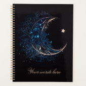 Creëer Uw eigen Mystieke Blauwe & Gouden Maan Planner (Voorkant)