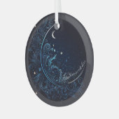 Creëer Uw eigen mystieke Blauwe Maan Glas Ornament (Voorkant links)