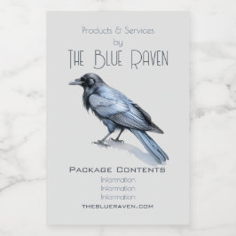 Creëer Uw eigen mystieke Blue Raven apotheek Voedselcontainer Etiket