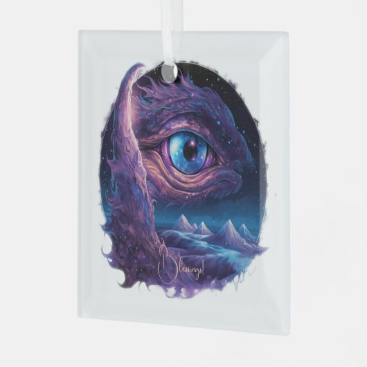 Creëer Uw eigen mystieke Drakenoog Glas Ornament (Voorkant links)