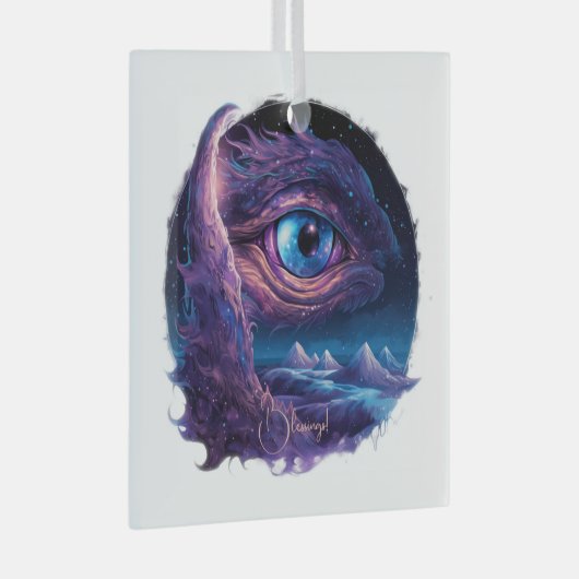 Creëer Uw eigen mystieke Drakenoog Glas Ornament (Voorkant Rechts)
