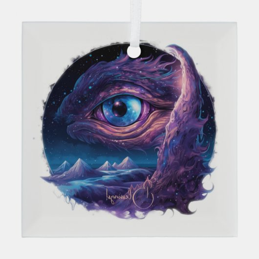 Creëer Uw eigen mystieke Drakenoog Glas Ornament (Achterkant)