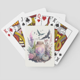 Creëer Uw eigen mystieke herfst Pokerkaarten