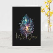 Creëer Uw eigen mystieke kristallen Kaart (Gele Bloem)