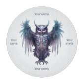 Creëer Uw eigen mystieke Paarse Uil Snijplank (Voorkant)