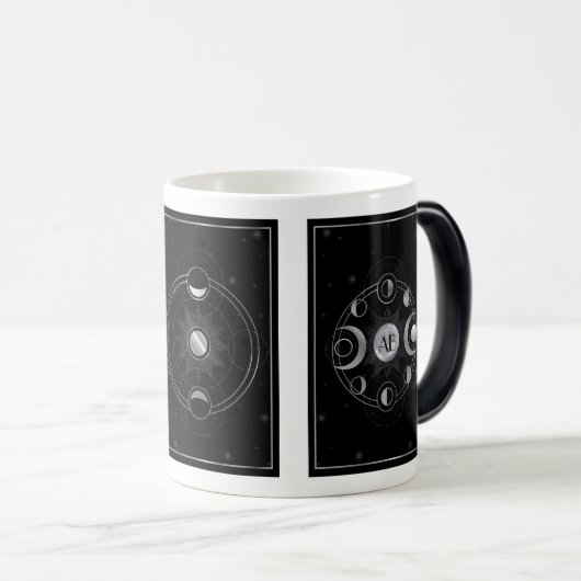 Creëer Uw eigen mystieke zilveren drievoudige Moon Magische Mok (Voorkant rechts)