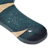 Creëer Uw eigen mystieke zwarte kat & wilde bloeme Snijplank (Hoek)