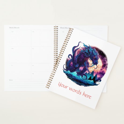 Creëer Uw eigen Mythische Kraken Waterdraak Planner (Display)