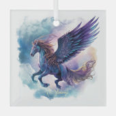Creëer Uw eigen mythische Pegasus Glas Ornament (Voorkant)