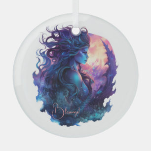 Creëer Uw eigen mythische sirene zeemeermin Glas Ornament