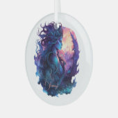 Creëer Uw eigen mythische sirene zeemeermin Glas Ornament (Voorkant links)