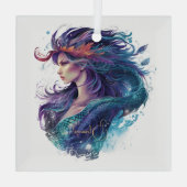 Creëer Uw eigen mythische zeemeermin Glas Ornament (Achterkant)