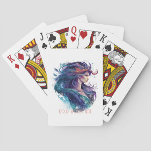 Creëer Uw eigen mythische zeemeermin Pokerkaarten