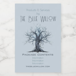 Creëer Uw eigen Mytsical Blue Tree Apothecary Voedselcontainer Etiket