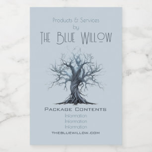 Creëer Uw eigen Mytsical Blue Tree Apothecary Voedselcontainer Etiket