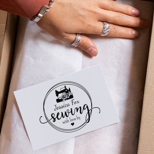 Creëer uw eigen naaien rubberstempel