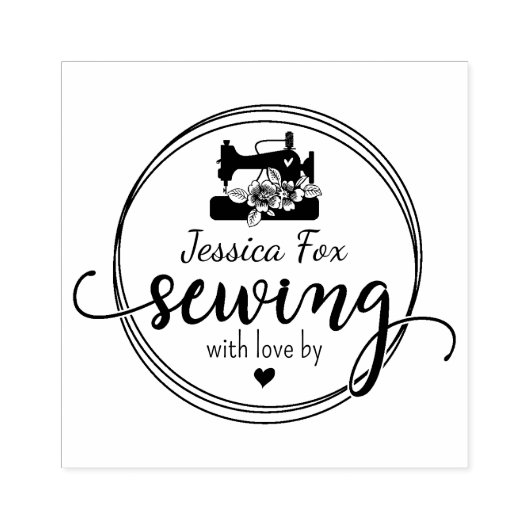 Creëer uw eigen naaien rubberstempel (Afrduk)