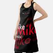 creëer uw eigen naam, aangepast zwart platform schort (Insitu)