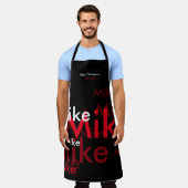 creëer uw eigen naam, aangepast zwart platform schort (Gedragen)