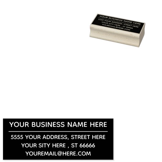 Creëer Uw eigen naam Adres Kleur Stamp Voorbeeld Rubberstempel (Gestempeld)