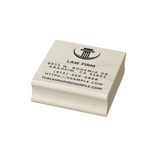 Creëer Uw eigen naam advocatenkantoor Retouradres Rubberstempel (Stempel)