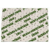 Creëer Uw eigen naam Birthday Large Gift Bag Groot Cadeauzakje (Voorkant)