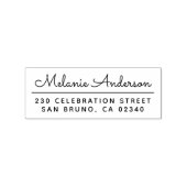 Creëer Uw eigen naam en retouradres van het kabels Rubberstempel (Afrduk)