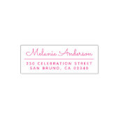 Creëer Uw eigen naam en retouradres van het kabels Zelfinktende Stempel (Design)