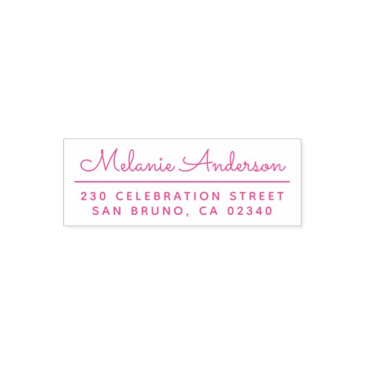 Creëer Uw eigen naam en retouradres van het kabels Zelfinktende Stempel (Design)