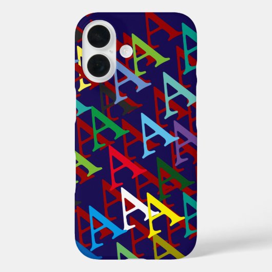Creëer uw eigen naam initiaal patroon Case-Mate iPhone case (Achterkant)