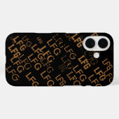 Creëer uw eigen naam Initialen patroon Case-Mate iPhone Case (Achterkant (horizontaal))