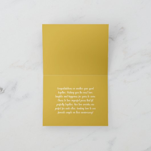 Creëer Uw eigen naam Jubileum Kaart (Binnen)