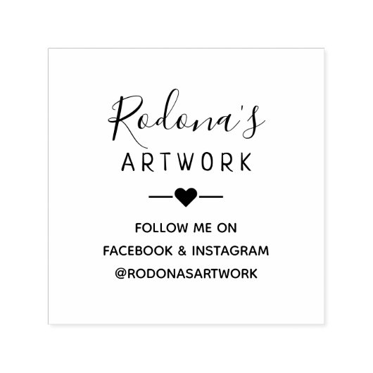 Creëer Uw eigen naam Kunstwerk Zelfinkend stempel (Design)