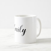 Creëer Uw eigen naam Mok | wit (Voorkant rechts)