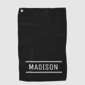 Creëer Uw eigen naam op maat Golfhanddoek (Voorkant)