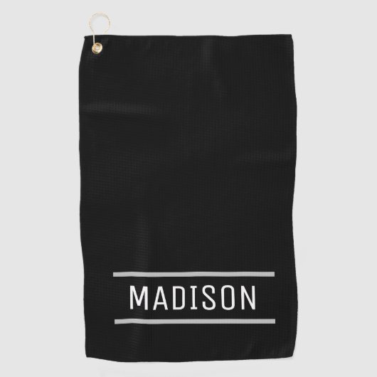 Creëer Uw eigen naam op maat Golfhanddoek (Voorkant)
