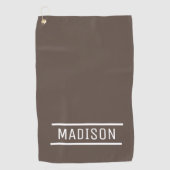 Creëer Uw eigen naam op maat Golfhanddoek (Voorkant)