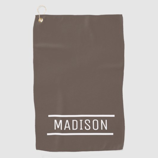 Creëer Uw eigen naam op maat Golfhanddoek (Voorkant)